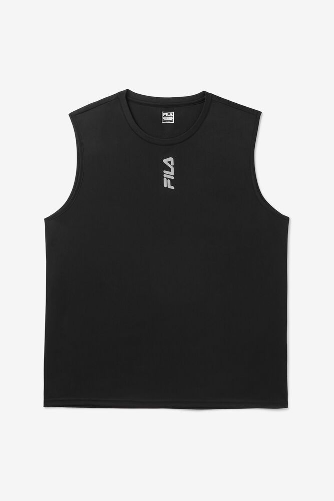 Fila Tričko Panske Rep Tank Čierne - CLYJR4137